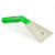 食安库 食品级清洁工具 304不锈钢手铲 铲头宽90mm 绿色 40102
