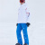 迪桑特（DESCENTE）男外套S.I.O 新款户外防风雨保暖耐磨透气单层硬壳冲锋衣滑雪夹克 白色(SPW) M