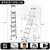 梯子折叠伸缩室内楼梯人字梯多功能加厚升降铝合金五步梯爬梯 【六步梯】升级全身铝合金更