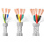 高柔性拖链屏蔽电缆线2 3 4 5芯0.15/0.2/0.3/0.5平方信号线 TRVVP2芯0.75平方(外径6.4mm)足
