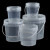 冰禹 BYA-153 透明水桶 塑料桶 密封打包桶 涂料桶 8L(方形白盖)带提手  