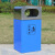 定制户外不锈钢垃圾桶简约地铁车站单桶垃圾箱公园小区环卫果壳箱7天内发货 40*32*85