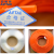 定制适用PU环保气泵软管空压机气管外径4/6/8/10/12/16毫米黑橙蓝白 12X8mm（橙色） 100米