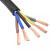 电缆RVV2芯3芯4芯5芯0.75/1/1.5/2.5/4平方护套信号线电源线定制 RVV3芯4平方一米