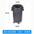 圆形垃圾桶大号80L带轮商用塑料带盖物业120升户外垃圾箱定制 120L摇盖带烟灰缸桶(不带底座)