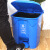 20L带内桶垃圾分类垃圾桶脚踩带盖厨房专用脚踏垃圾箱幼儿园 灰色分类标识 20L带内桶