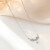 LILY & LOTTY【520礼物】925银月桂叶锁骨链高级感水滴项链送女友礼物 银色