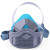 HKFZ1502防尘口罩工业粉尘透气口鼻罩装修电焊硅胶防毒面具呼吸器 纤维滤棉40片不含面具无礼品