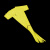 橙安盾 插地牌 立体高杆插地牌 加厚防水塑料 园艺标签园林标识牌 黄色10×36cm （100个）