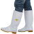 定制食品卫生靴中低高筒白色雨鞋防滑耐油耐酸碱水靴男女厨师劳保胶鞋 低筒 35