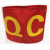 适用现货 红袖标袖章定做安全员袖章斜纹面料网印圆形袖套可定制 QC