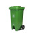 240l脚踩脚踏式户外分类垃圾桶带轮带盖超大号容量商用环卫垃圾箱 绿色240升脚踏桶 投放标识