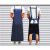 HKFZ水产专用围裙薄款男女围腰工厂防尘防水防油化工耐酸碱加长工作服 深蓝色长110宽80