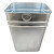 户外垃圾桶内胆方形镀锌板不锈钢内桶铁皮圆桶果皮箱收纳筒定制 圆尖桶30.5*44高
