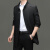 袋鼠（DaiShu）2024男士风衣中长款外套中年翻领商务休闲舒适透气春秋季新款上衣 黑色 170