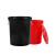 大垃圾桶大号黑色红色环卫黄色绿色厨房户外有盖特大号商用带盖 红色160K有盖