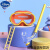 迪士尼儿童游泳眼镜男女童防水镜游泳潜水镜套装备呼吸管半干式浮潜装备 黄色 平光