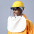 透明防护面罩安全帽面屏电焊打磨防冲击耐高温防飞溅安全防尘面具 红色安全帽+PC进口面屏1.5mm加厚