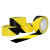 PVC黑黄警示胶带 贴地斑马胶带警戒车间地面黄黑划线地板警示胶带 黄色 45cm宽18y长