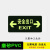 20张安全出口地贴耐磨指示牌贴夜光安全出口荧光自发光小心台阶楼梯通道地标箭头提示标识紧急应急避难标志 DT09 (20张) 14.5x29cm