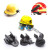 ABDT安全帽消防手电筒夹头盔头灯支架安全帽侧灯卡扣夹子安全帽固定卡 直接安装21-28mm
