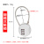 poddedly固顿 钢缆密码锁【白色】细钢丝密码锁迷你箱包密码锁学生宿舍柜子锁具定制