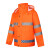 百舸 户外执勤分体雨衣公路养护环卫雨衣套装定制 橙色格 XL