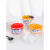 冰粉专用碗水果捞打包盒商用摆摊白凉粉盒子网红一次性糖水甜品碗 360ml高透碗+勺+贴100套