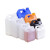 HDPE耐酸碱密封5升化工包装桶5KG小方桶壶消毒液2.5l塑料桶 5L-橙色