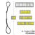 尚留鑫 插编钢丝绳双扣纯手工编织起重吊装吊索具钢丝绳 直径22mm7米长
