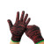 曼睩 黑色棉加密款60双 手套劳保棉纱线工作手套白尼龙黑手套耐磨加厚防滑ZA811