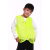 儿童志愿者马甲定制童装义工活动宣传背心定做小学生印 无口袋果绿 110