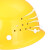 蓝炎 京山诺安 应急用安全帽印字建筑工地工程施工工厂定制加厚透气头帽 玻钢型安全帽透气插扣橙色