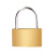 者也 黄铜薄型挂锁（60mm短梁不通开）户外防水防锈防剪防撬门锁