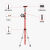 定制激光水平仪支架3.2/4/5米铝合金加厚支撑杆伸缩杆吊顶壁挂三 加粗加厚5米单杆