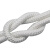 莫百特 白色尼龙绳 包芯编织绳 耐磨捆绑绳子 涤纶编织绳 可定制 50m 单位：卷 3mm 