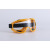电焊眼镜焊工眼镜打磨防风沙透明平光眼镜气焊接墨镜209 四珠大框黄