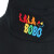 拉拉波波023春季新款时尚简约男女户外休闲100%纯棉黑色渔夫帽LBCC-WQLM14 黑色 默认1