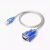 尽能 USB转RS232串口转接线 USB母头转DB9母头通讯COM口线 螺丝款 3米 JN-USB/DB9-19