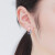 RHM星月不对称耳钉女S925银时尚韩版小众设计耳坠饰品生日礼物送女友 梦幻星月耳钉+礼盒