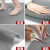 防滑垫PVC塑料地毯卫生间厨房浴室隔水地垫大面积商用s型防滑地垫 经济型中厚4.5毫米】灰色 90X60【厘米】
