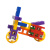 兼容奇迹创意乐宝儿童大小H型颗粒拼插LASY积木教具3-6周岁幼儿园 大号H套装约30颗+2个轮子 材质-A