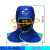 HKNA火狐狸23-6690电焊帽阻燃焊工帽防烫 23-6680z焊接披肩头套 236680蓝色常规码