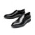 红蜻蜓男鞋夏季新款商务正装休闲皮鞋套脚男士单鞋子 黑色 38