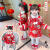 G.DUCKKIDS小黄鸭G.DUCK宝宝周岁礼服儿童中国风加厚旗袍裙冬季4岁女 红色 80cm