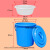 泔水干湿过滤分离带滤网垃圾桶大号厨房厨余茶水茶叶沥水潲水桶篮定制 蓝色100K型沥水篮