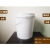 30升35升大号塑料桶水桶垃圾桶胶水桶方桶机油桶防冻液桶厚桶 30L圆桶 螺旋 白色 有盖