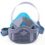 LISM1502防尘口罩工业粉尘透气口鼻罩装修电焊硅胶防毒面具呼吸器 面具+60片活性炭棉