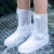 博沃尼克防雨鞋套防水靴套男女加厚便携防滑耐磨白色适用40-41码