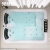 果敢 亚克力冲浪按摩恒温加热浴缸嵌入式成人 浴缸1.8米776 空缸+下水+溢水